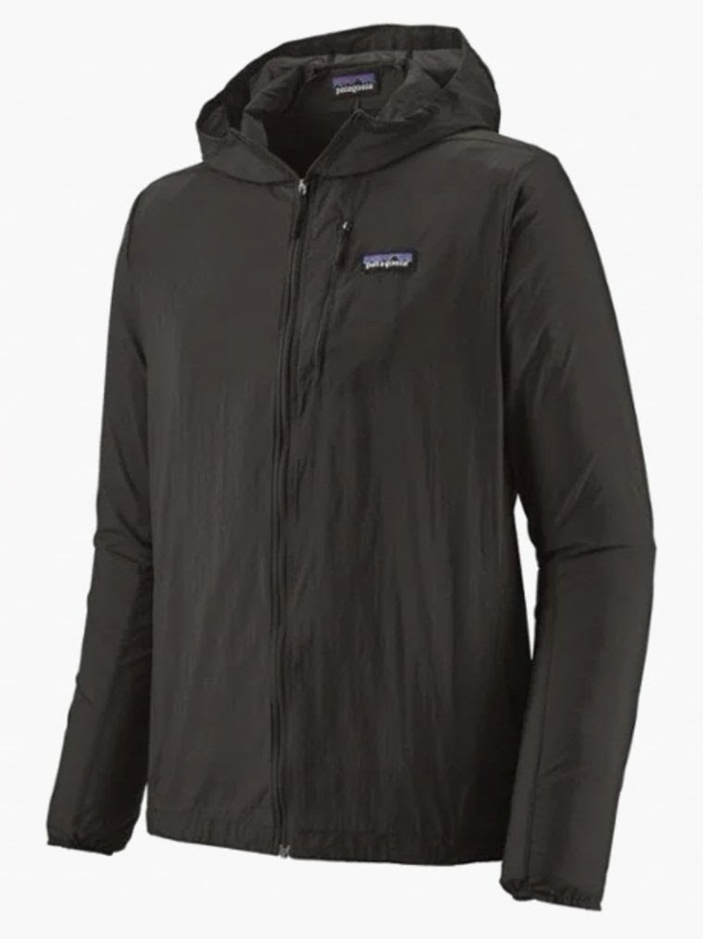 Patagonia Black Lightweight Hooded Windbreaker